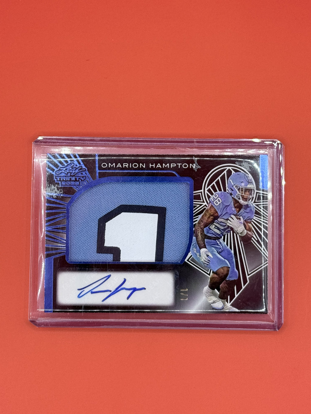 2025 Leaf Trinity Omarion Hampton Patch Auto 1/1