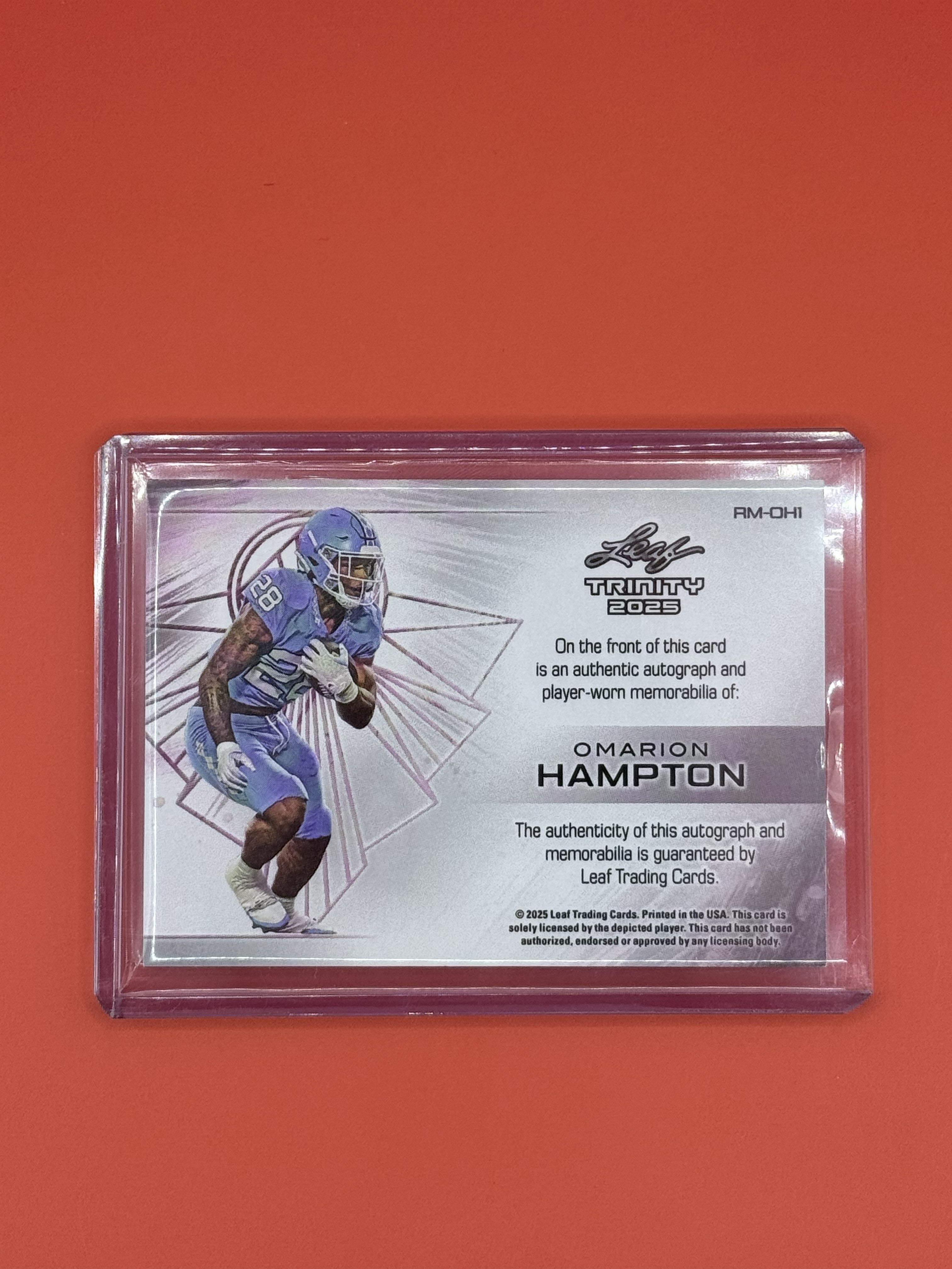 2025 Leaf Trinity Omarion Hampton Patch Auto 1/1