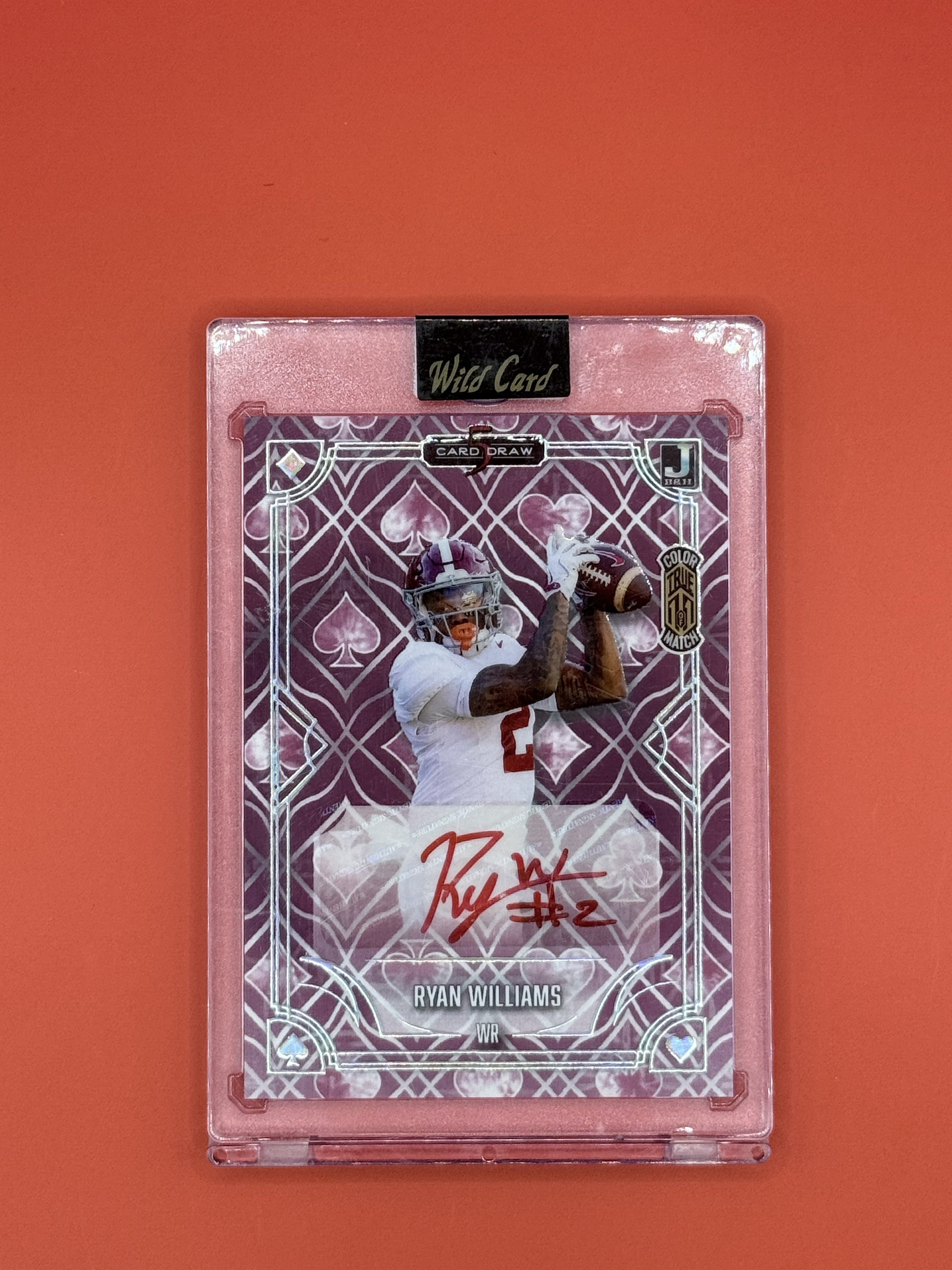 2025 Wild Card 5 Draw Ryan Williams Auto 1/1