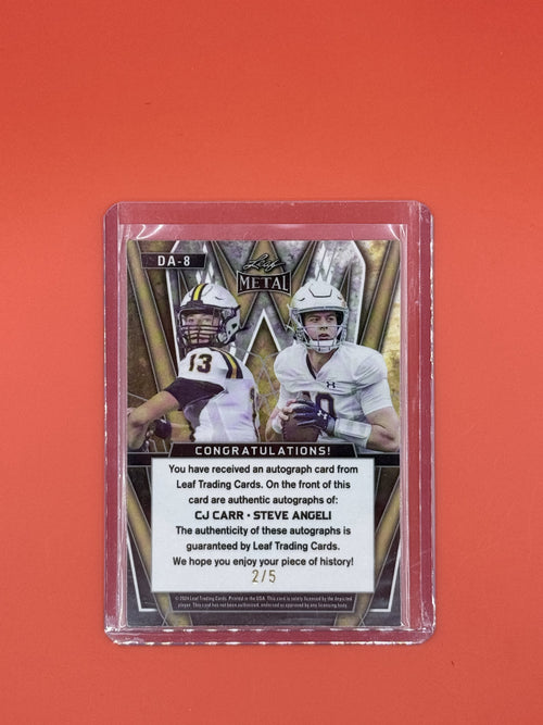 2024 Leaf Metal CJ Carr/Steve Angeli Dual Auto /5