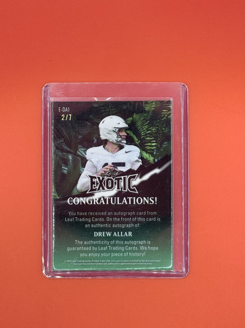 2024 Leaf Exotic Drew Allar Auto /7