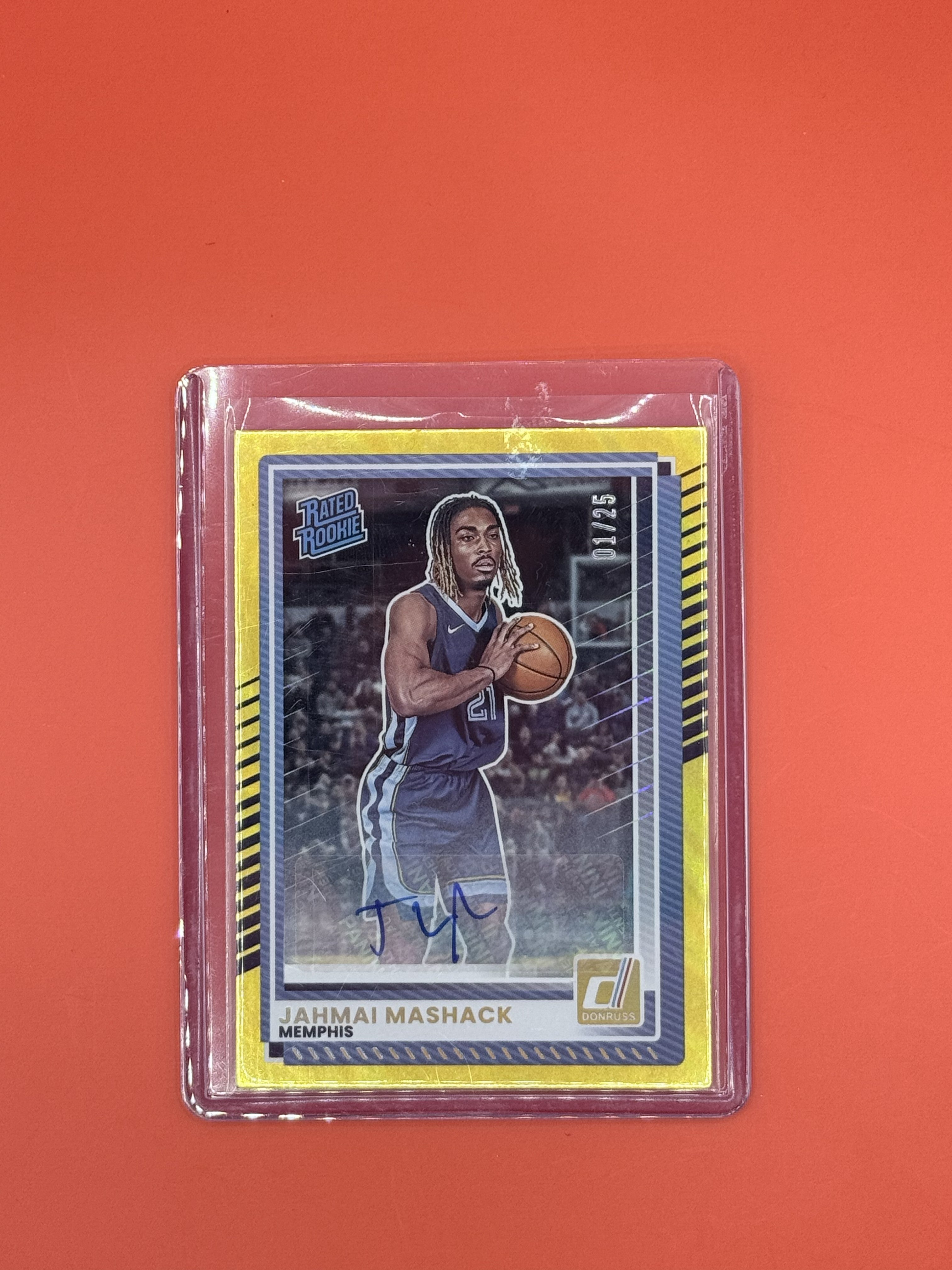 2025-26 Donruss Jahmai Mashack /25 Gold Auto