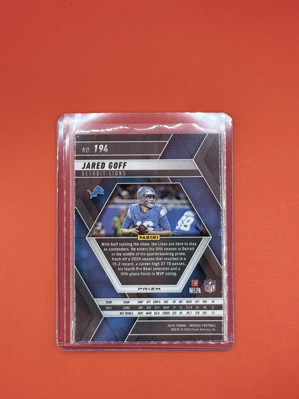 2025 Mosaic Genesis Jared Goff