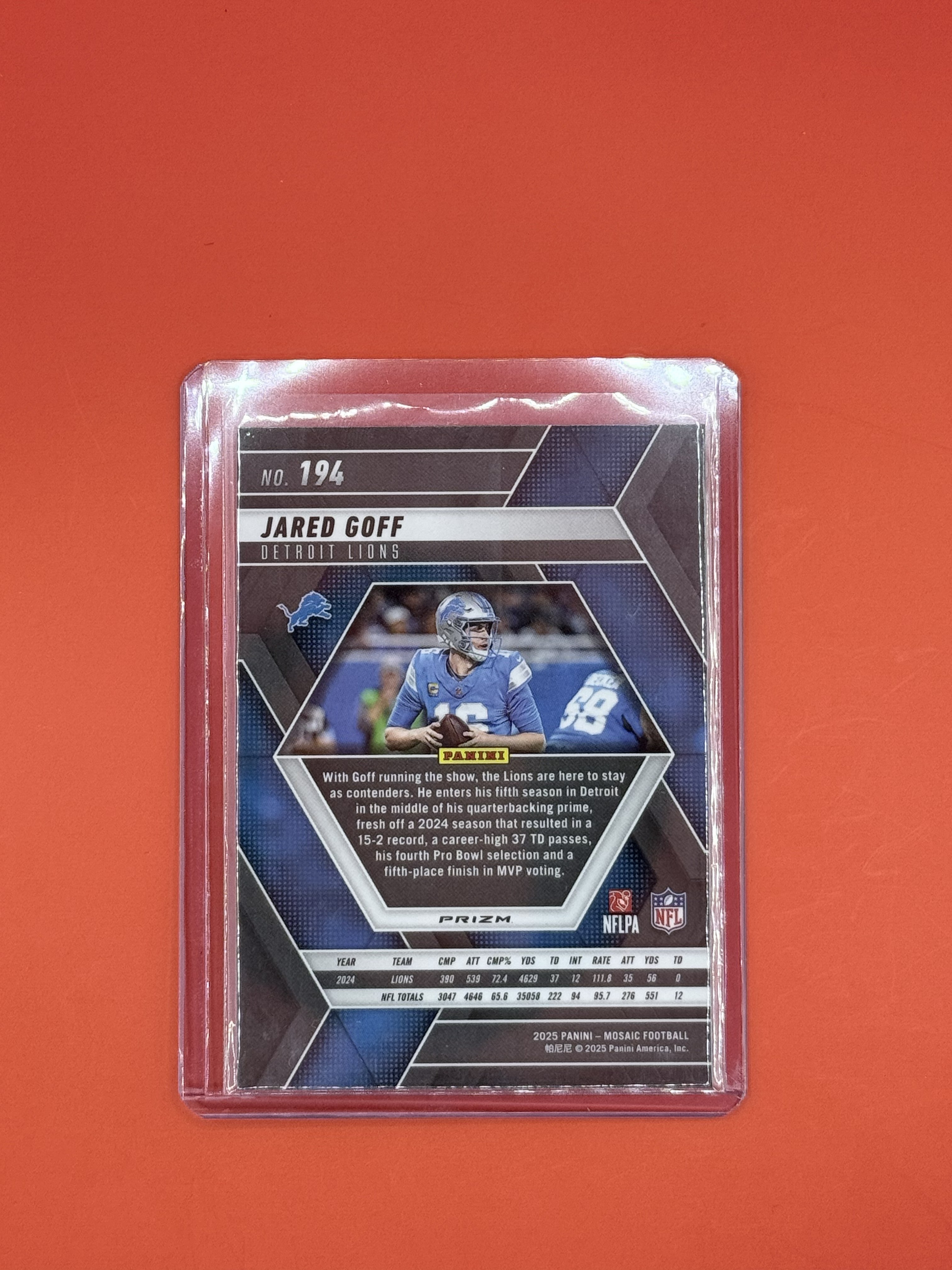 2025 Mosaic Genesis Jared Goff