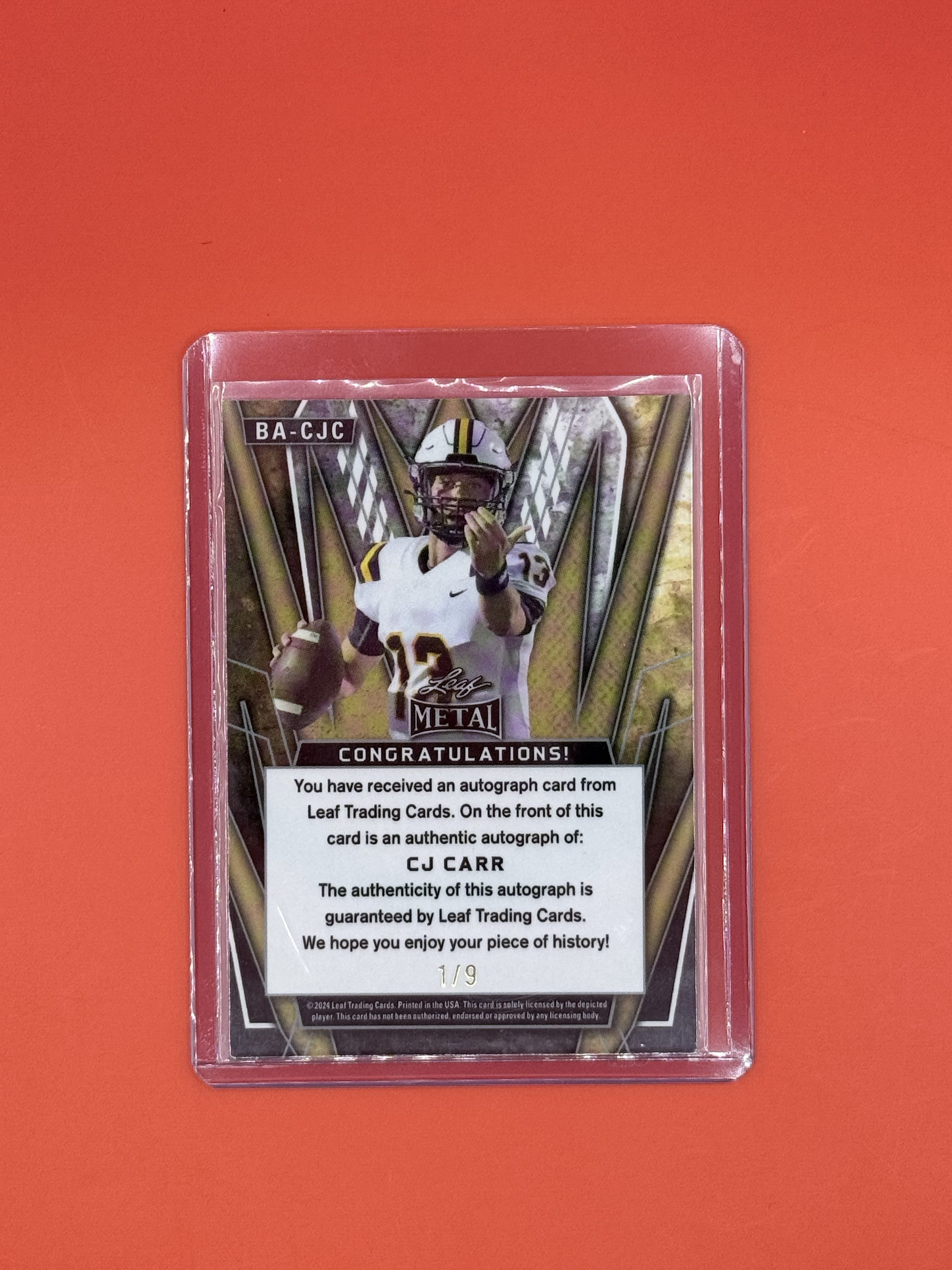 2024 Leaf Metal CJ Carr Auto /9