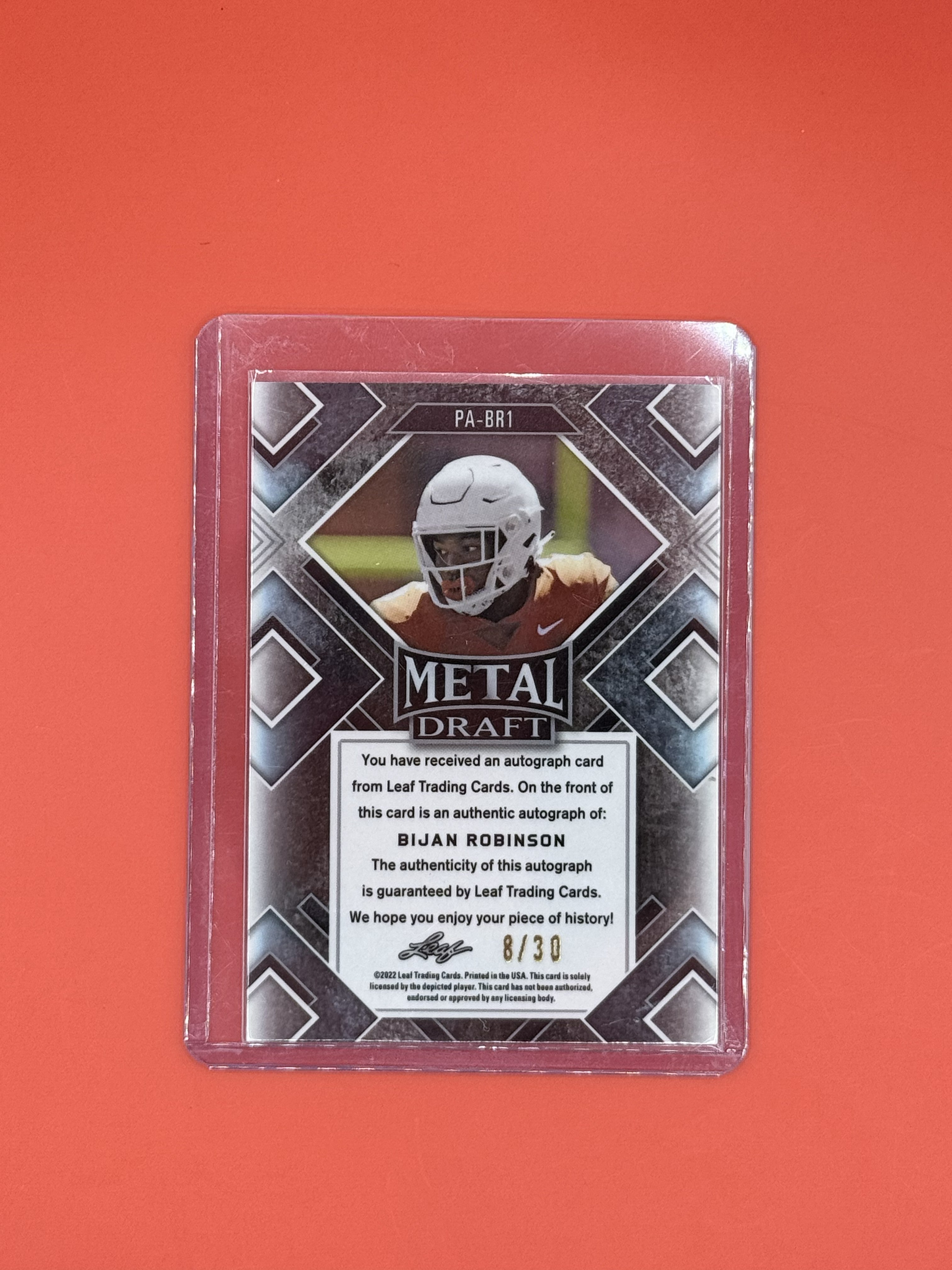 2022 Leaf Metal Bijan Robinson Auto /30