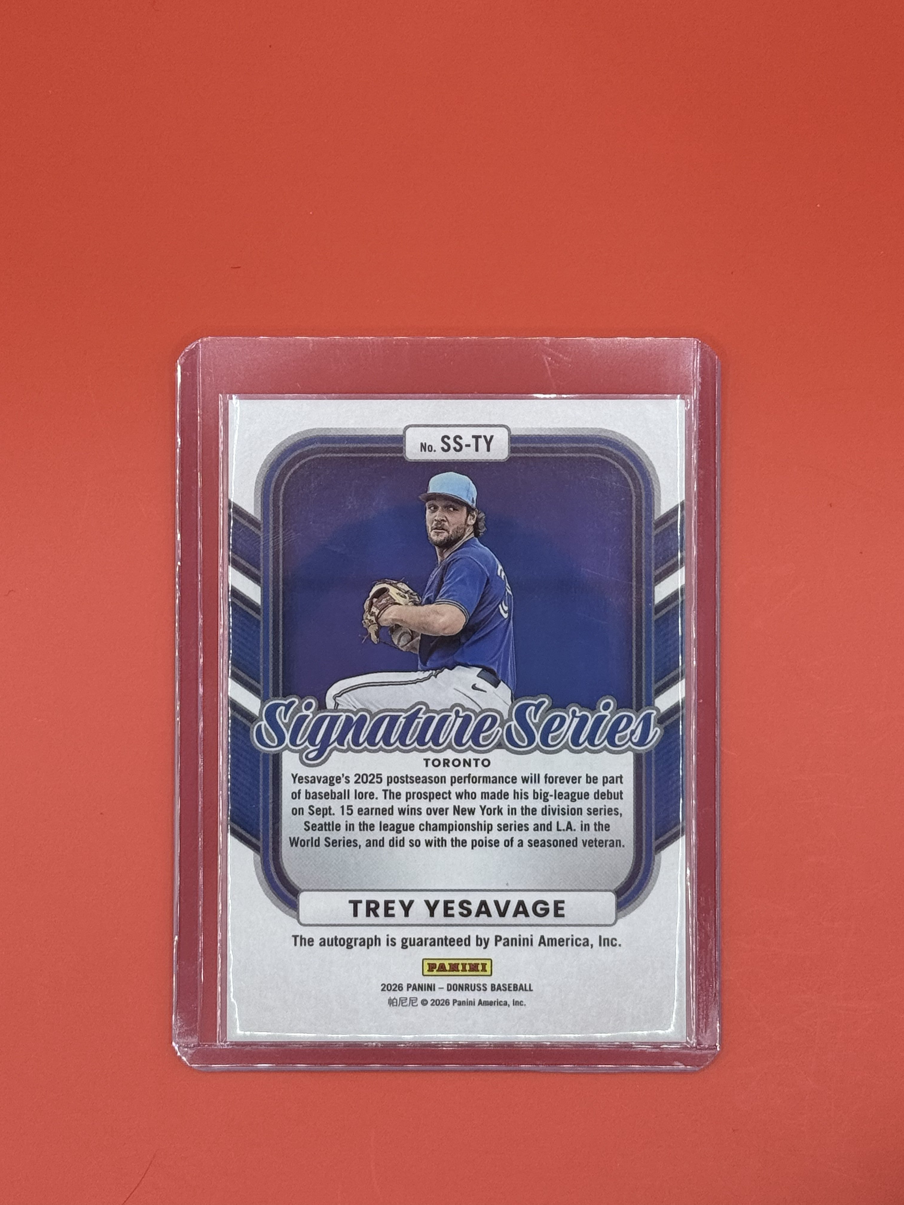 2026 Donruss Baseball Trey Yesavage Auto /49