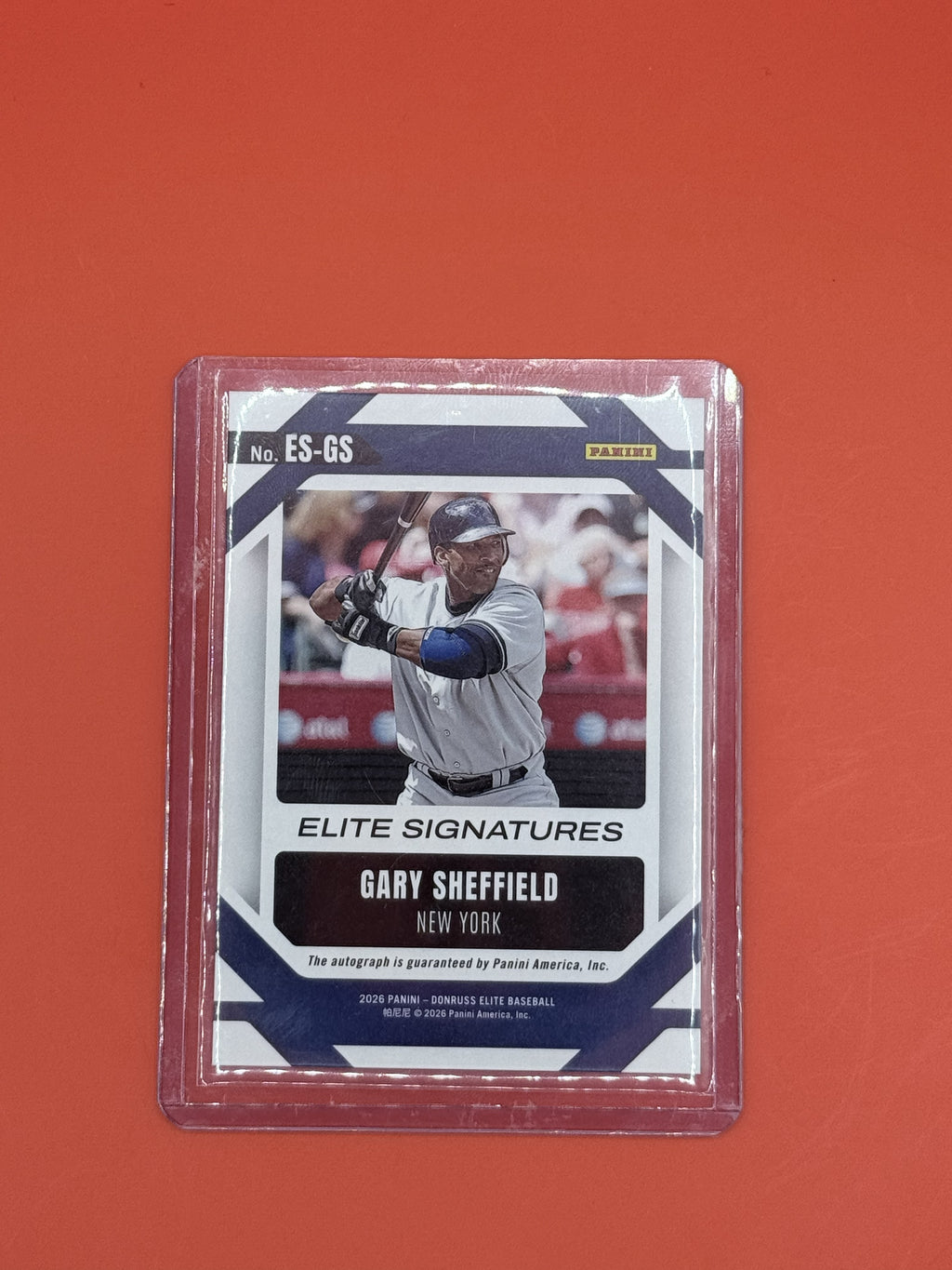 2026 Donruss Elite Gary Sheffield Auto /49