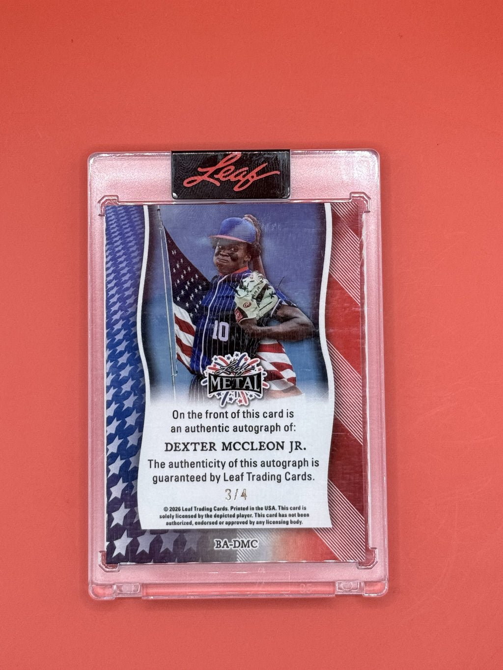 2026 Leaf Metal Dexter McCleon Jr. Auto /4
