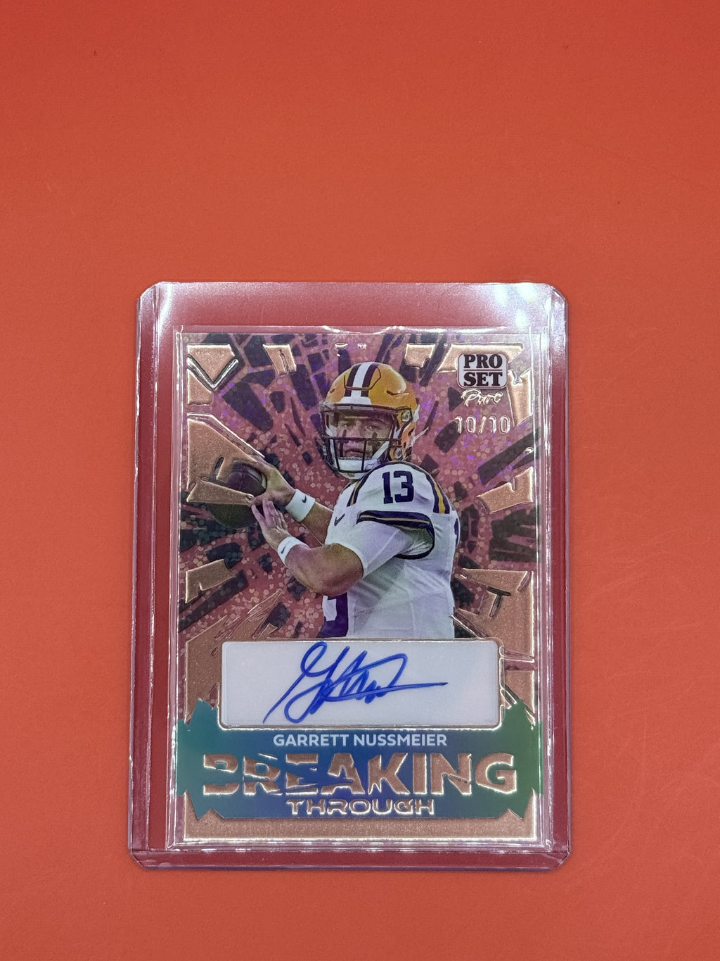 2024 Leaf Pro Set Garrett Nussmeier Auto /10