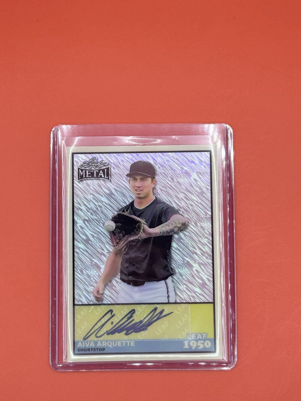 2026 Leaf Metal 1950 Aiva Arquette Auto /10