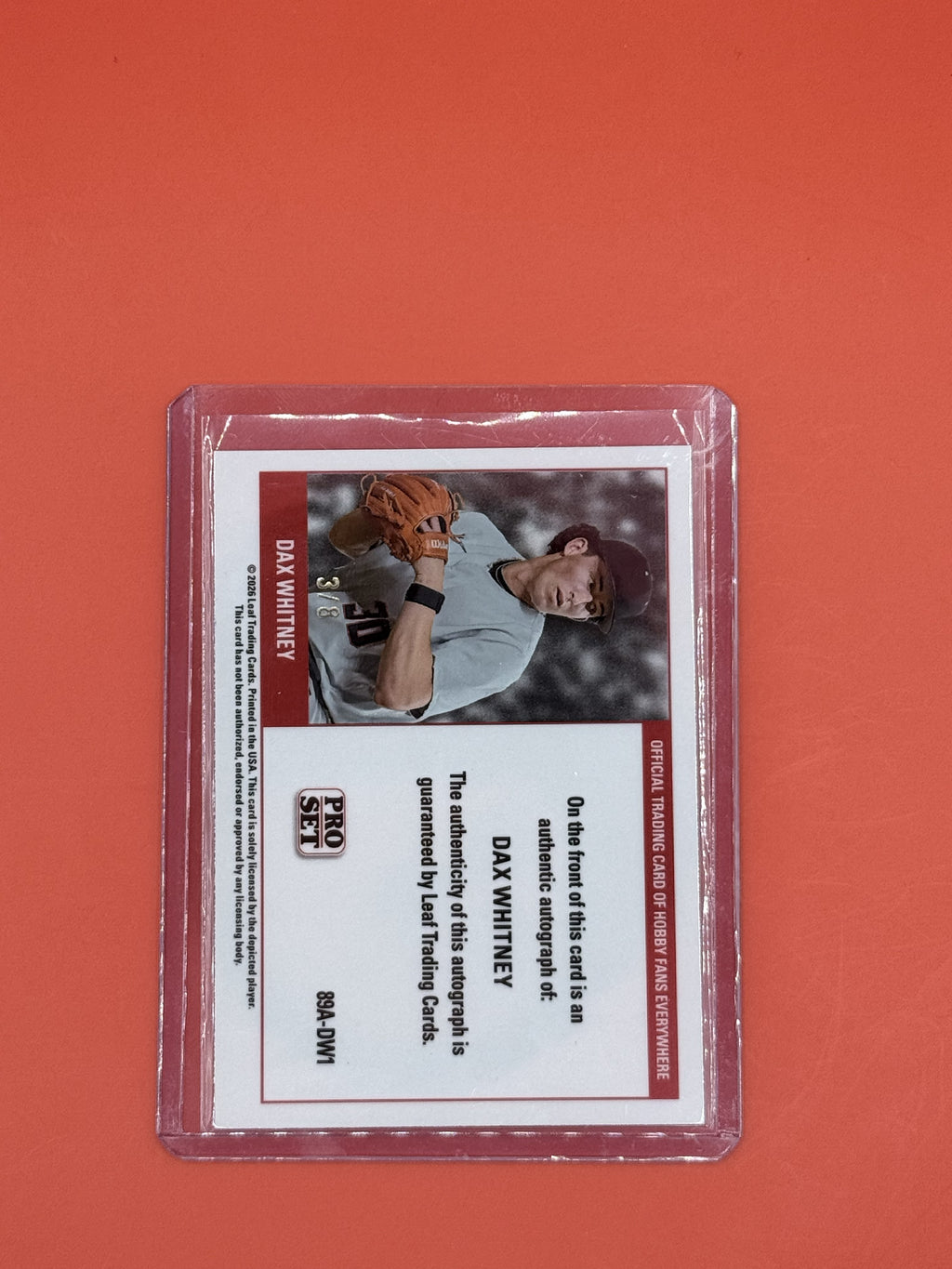 2026 Leaf Pro Set Dax Whitney Auto /8